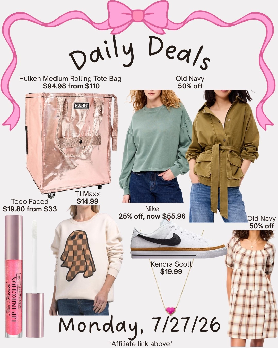 Daily deals

#LTKSeasonal #LTKSaleAlert #LTKMidsize