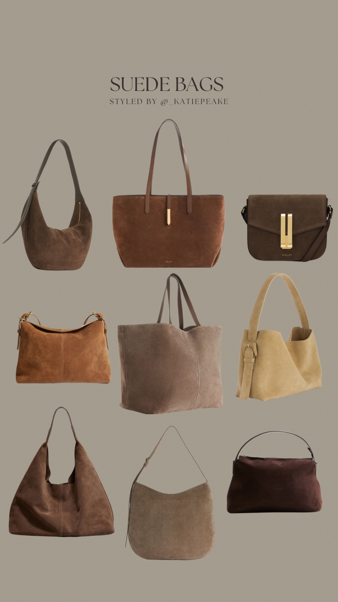 Autumn edit: suede handbags 👜 🤎

Chocolate brown, suede bag, tote bag, cross body, slouchy bag 

#LTKbag #LTKuk #LTKautumn