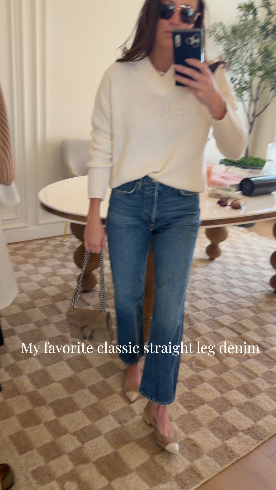 Favorite denim and cream sweater

#LTKmomlife #LTKstorytime