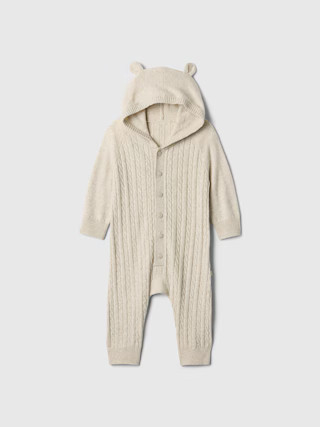 Baby CashSoft Cable-Knit Sweater One-Piece | Gap Factory