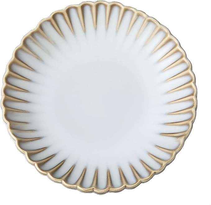 Ceramic Jewelry Dish, Decorative Tray for Rings Earrings Necklaces Bracelet Watch Keys, 4.50" Tri... | Amazon (US)