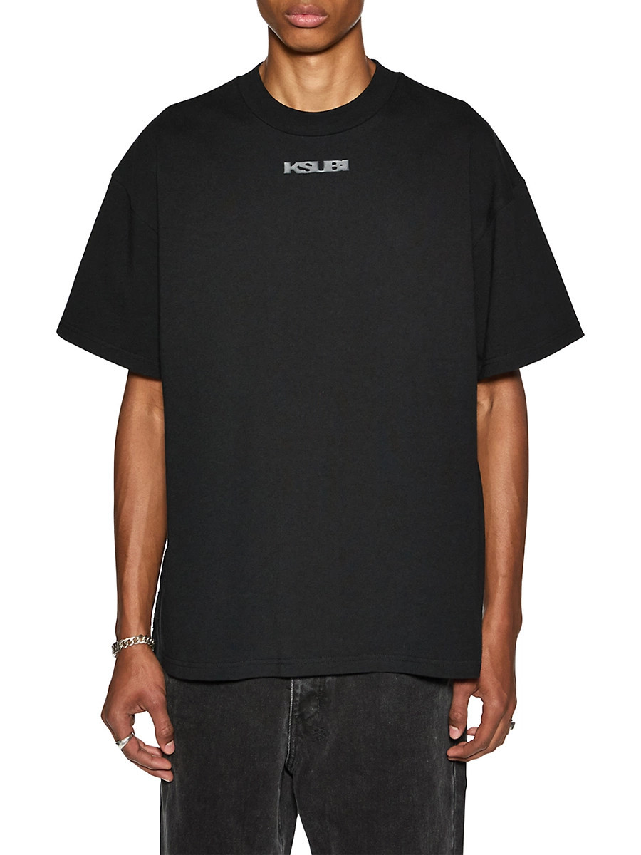 Men's Democrazy Boxy Cotton T-Shirt - Black - Size XXL | Saks Fifth Avenue