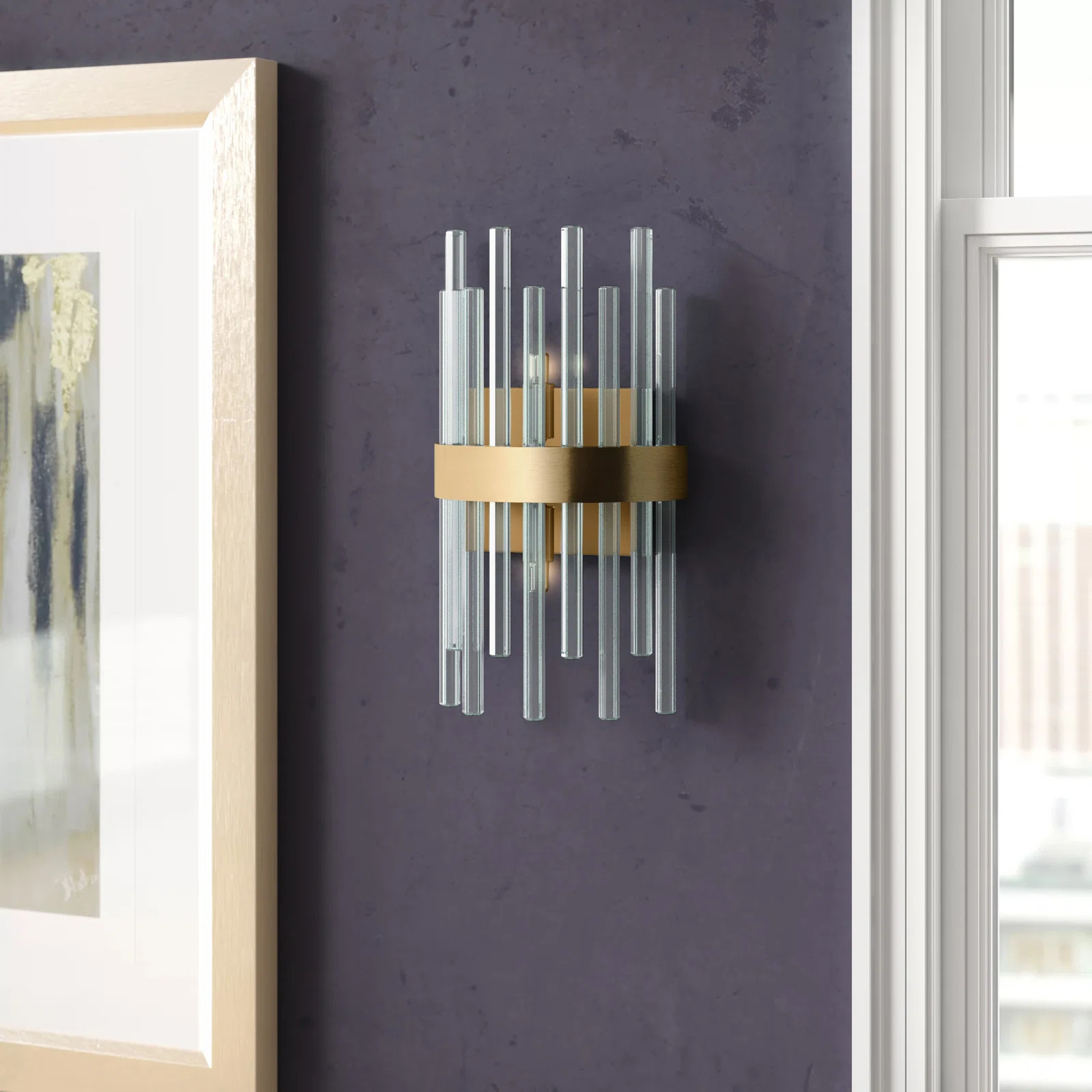 Dalton 2 - Light Dimmable Flush Mounted Sconce | Wayfair North America