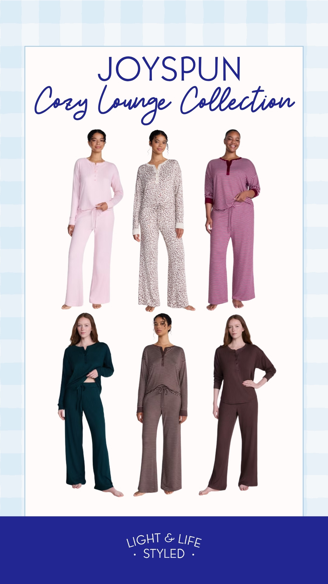 The Aerie look for less! 👀 It’s officially “change into comfy clothes the second I get home” season 😍 These Joyspun matching sets come in so many cute colors and prints!

fall outfit, lounge set, loungewear, joyspun, walmart outfit, walmart fashion 

 #LTKdayinmylife #LTKootd #LTKSeasonal