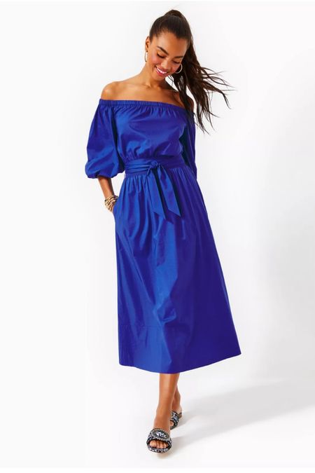 Beautiful royal blue dress on sale for the Lilly Pulitzer surprise sale. Great dress for weddings and cocktail parties 

#LTKsalealert #LTKFestival #LTKwedding