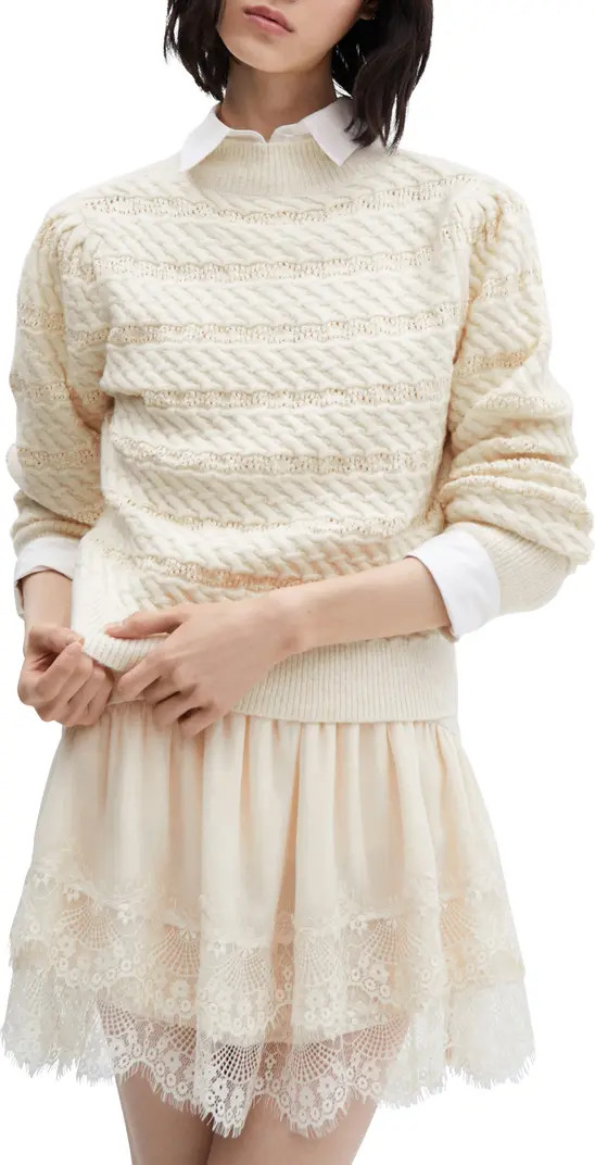 Mixed Stitch Mock Neck Sweater | Nordstrom