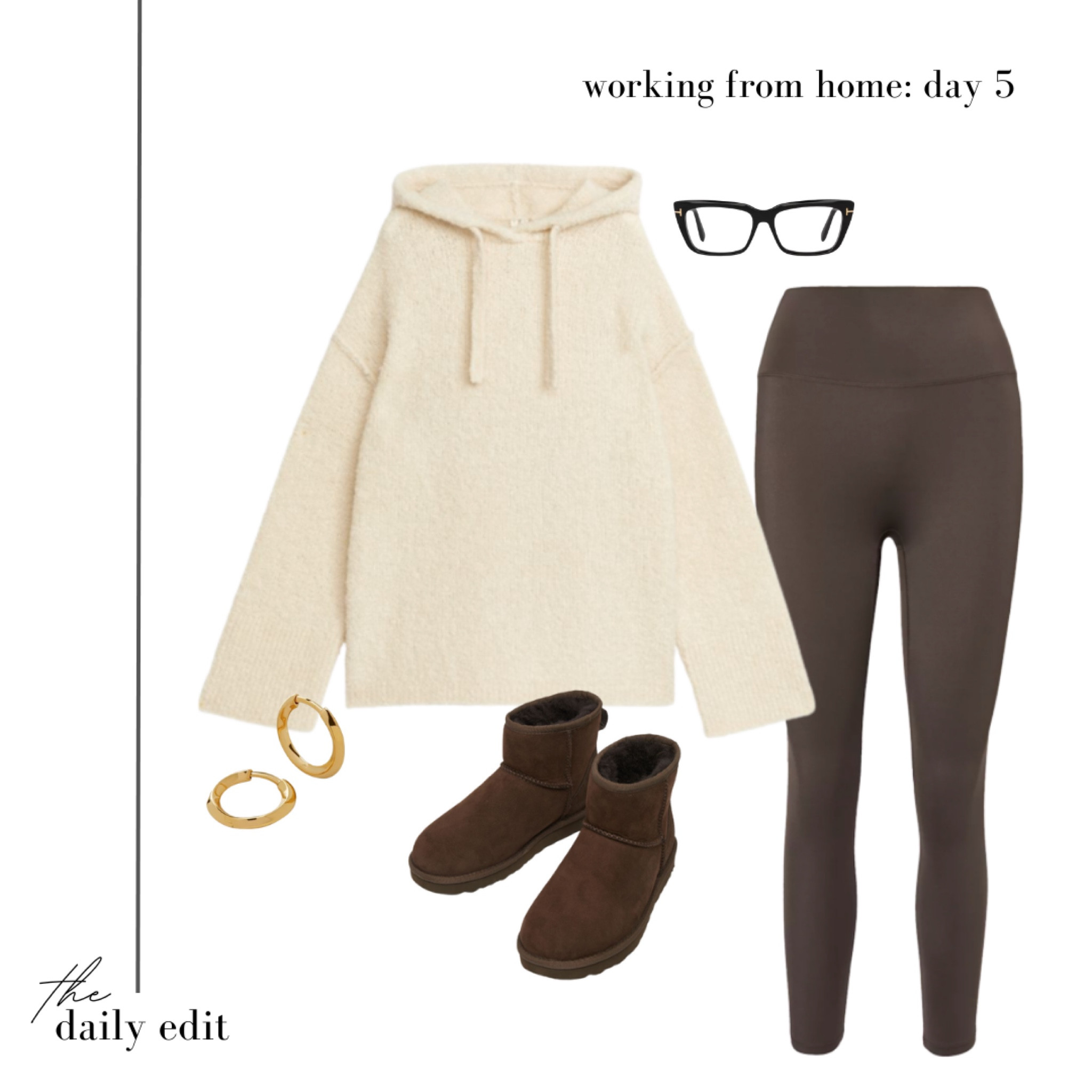 5 days of WFH outfits: Day Five 👩🏼‍💻

Working from home outfit, what to wear today, neutral outfit, neutral style, neutral knit, cosy jumper, chocolate brown outfit, The White Company, UGG boots, grey glasses, gold earrings, Monica Vinader Black Friday sale, autumn winter home wear, comfy outfit, casual outfit, wfh outfit, autumn outfit inspiration, outfit of the day, hmxme, school run style, October vibes, fall fashion trends, the daily edit

#LTKCyberWeek #LTKSeasonal #LTKeurope