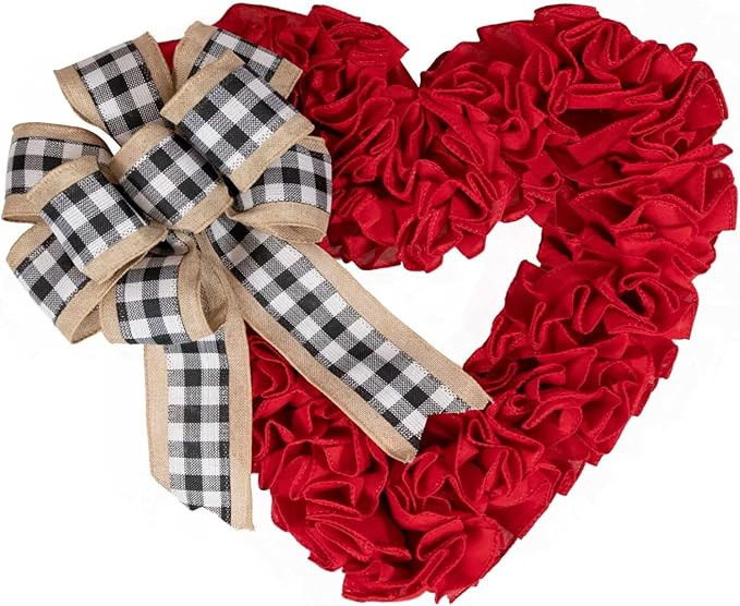 Valentines Day Decor - Wreaths for Front Door Outside 17" Valentine Decorations for The Home Hear... | Amazon (US)