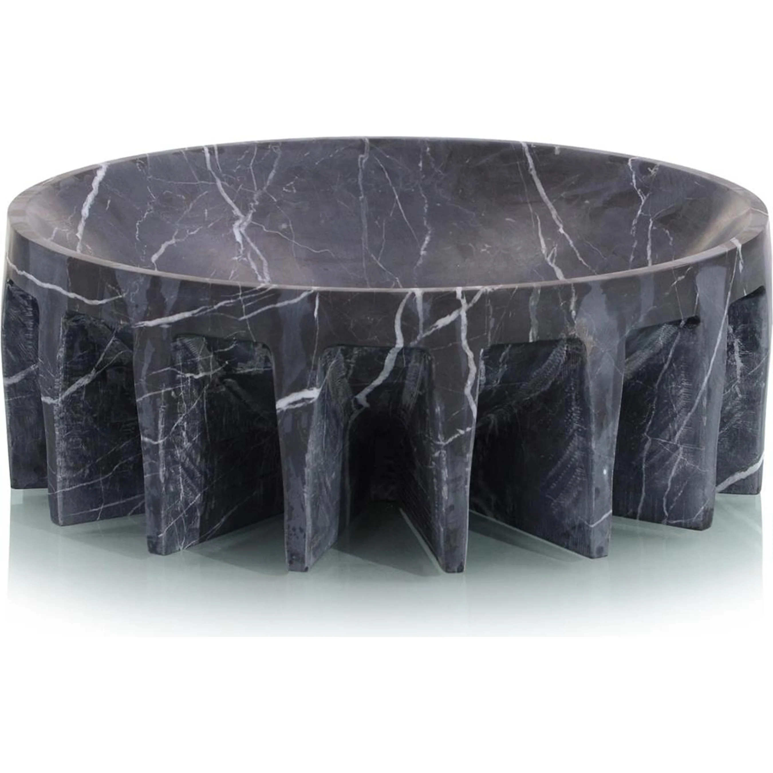 Elevated Black Marble Bowl | Layla Grayce