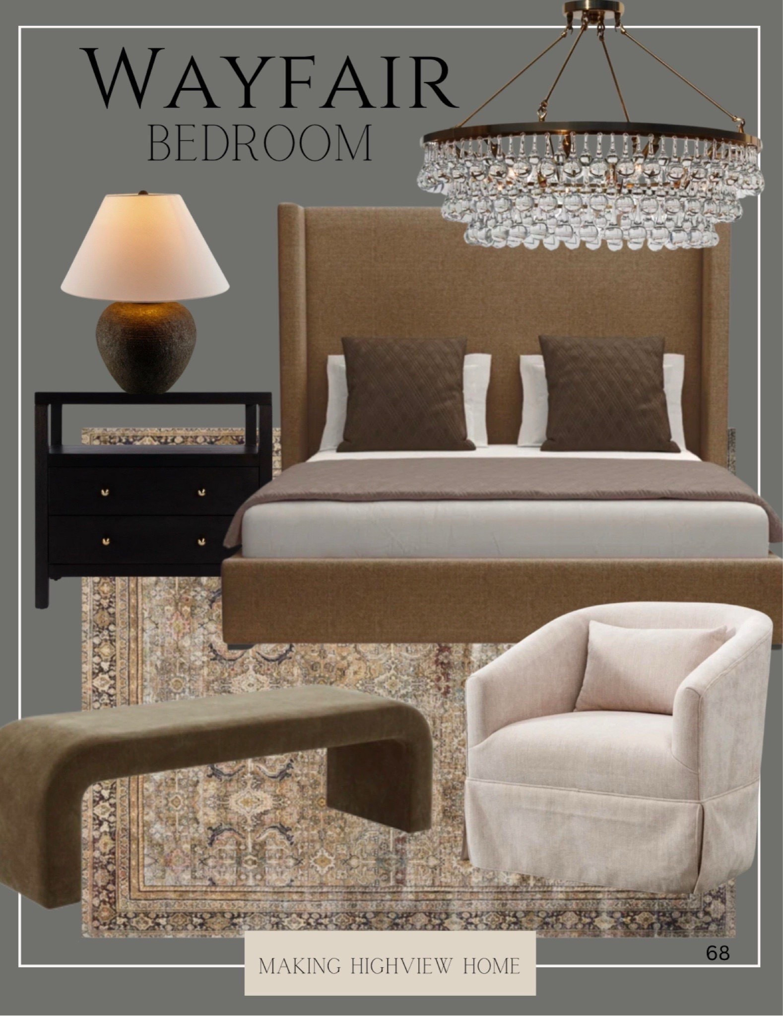Cozy moody bedroom all from Wayfair! 

#LTKHome #LTKSaleAlert #LTKSeasonal