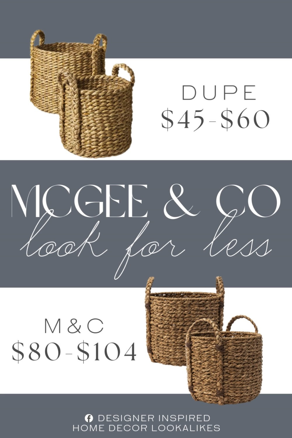 Inspired by McGee & Co Woven Basket. Modern Woven Basket. Chunky Knit Basket. Textured Storage Basket. Chic Storage Solutions. Stylish Decorative Basket. Natural Fiber Basket. Chic Storage Solutions. 

Home more affordable option find copy cat similar look for less budget friendly affordable cheap cheaper beautiful pretty. Clearance sale coupon code discount code promo code luxury lookalike look a like Inspo inspiration inspired by idea ideas Love like these? I share multiple every day in my FB group.
#mcgeeandcoinspired #wovenbasket #chunkybasket #homedecorfinds #modernboho #homefinds #storagebasket #decorativebasket  

 #LTKHome