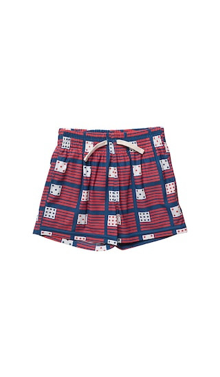 Boys Swim Trunk in Navy Flag | Revolve Clothing (Global)