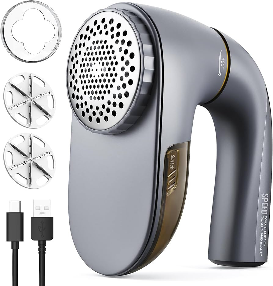 POPCHOSE Fabric Shaver, Lint Remover for Clothes, Lint Shaver with 6-Leaf Blades, 2 Speed Sweater... | Amazon (US)