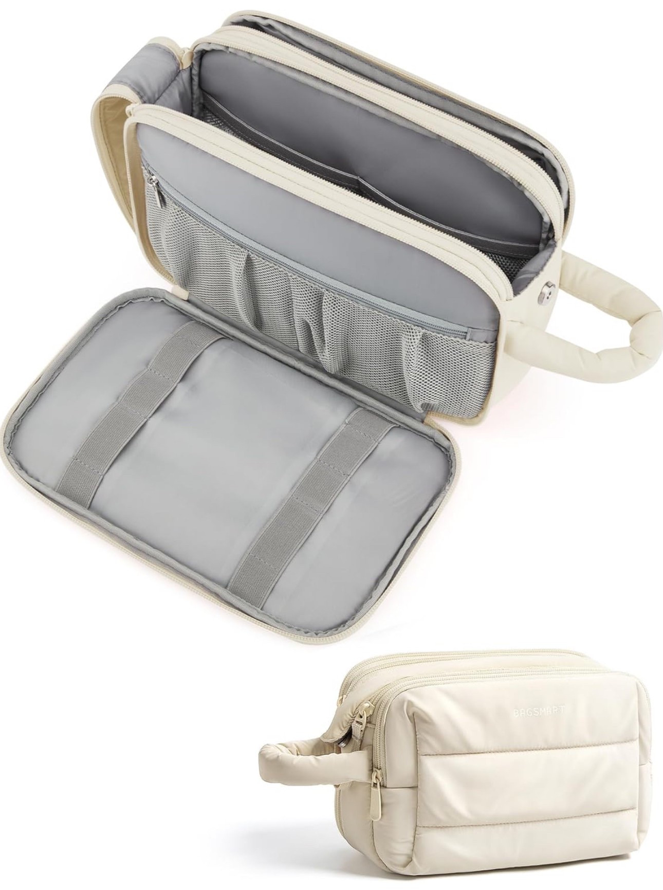 18% off 🎉

BAGSMART Travel Toiletry Bag for Women, Puffy Cosmetic Makeup Bag Organizer, Large Wide-open Travel Bag for Toiletries, Dopp Kit Water-resistant Shaving Bag for Accessories-Beige

#LTKSaleAlert #LTKTravel #LTKSpringSale