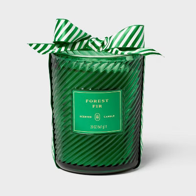 Swirled Glass Forest Fir Jar Candle 20oz - Threshold™ | Target