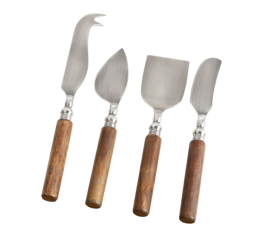 Chateau Wood Handled Cheese Knives, Set of 4 | Pottery Barn (US)