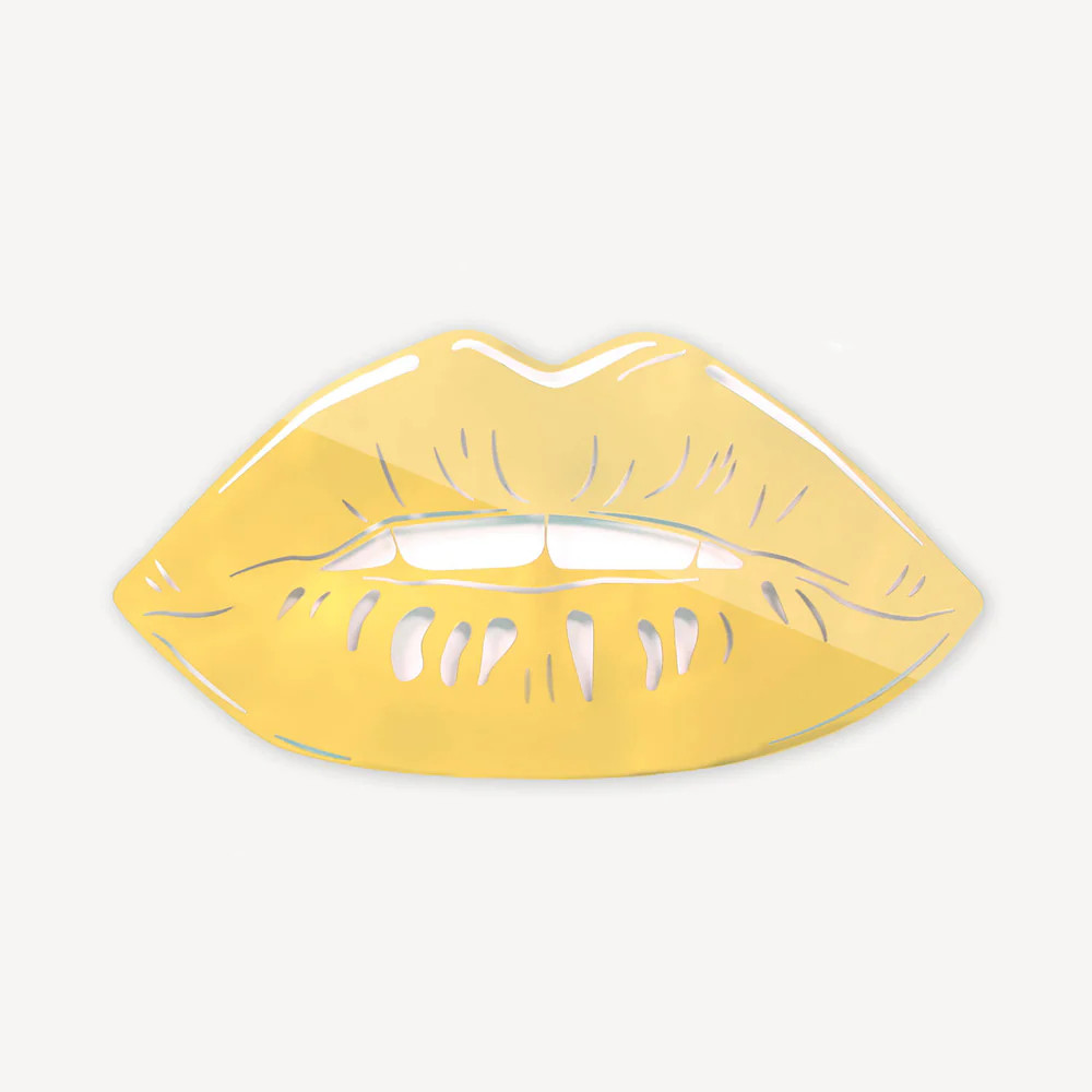 Lips Mirrored Wall Art | Dormify