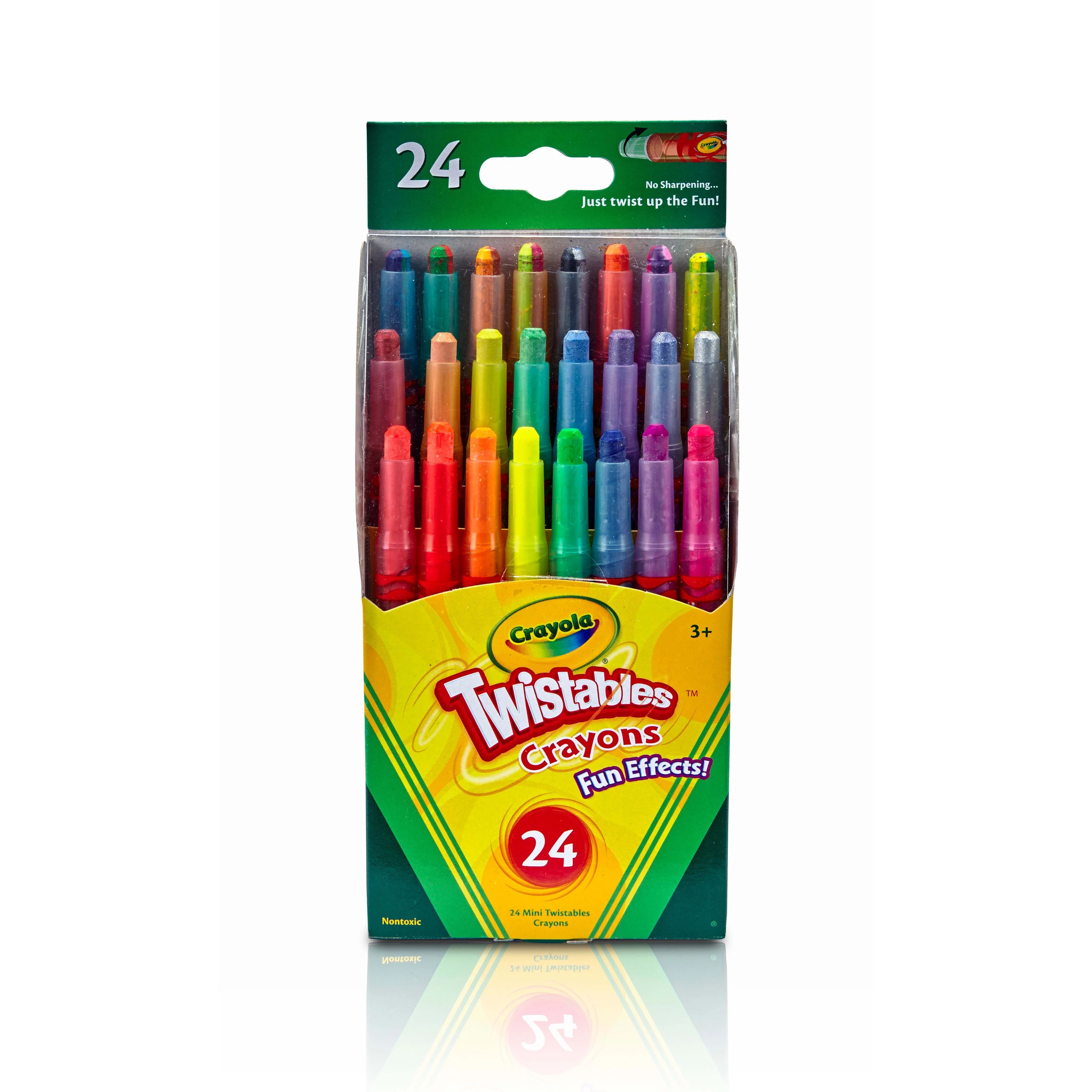 Crayola Fun Effects Twistables Crayon Set, 24-Colors | Walmart (US)