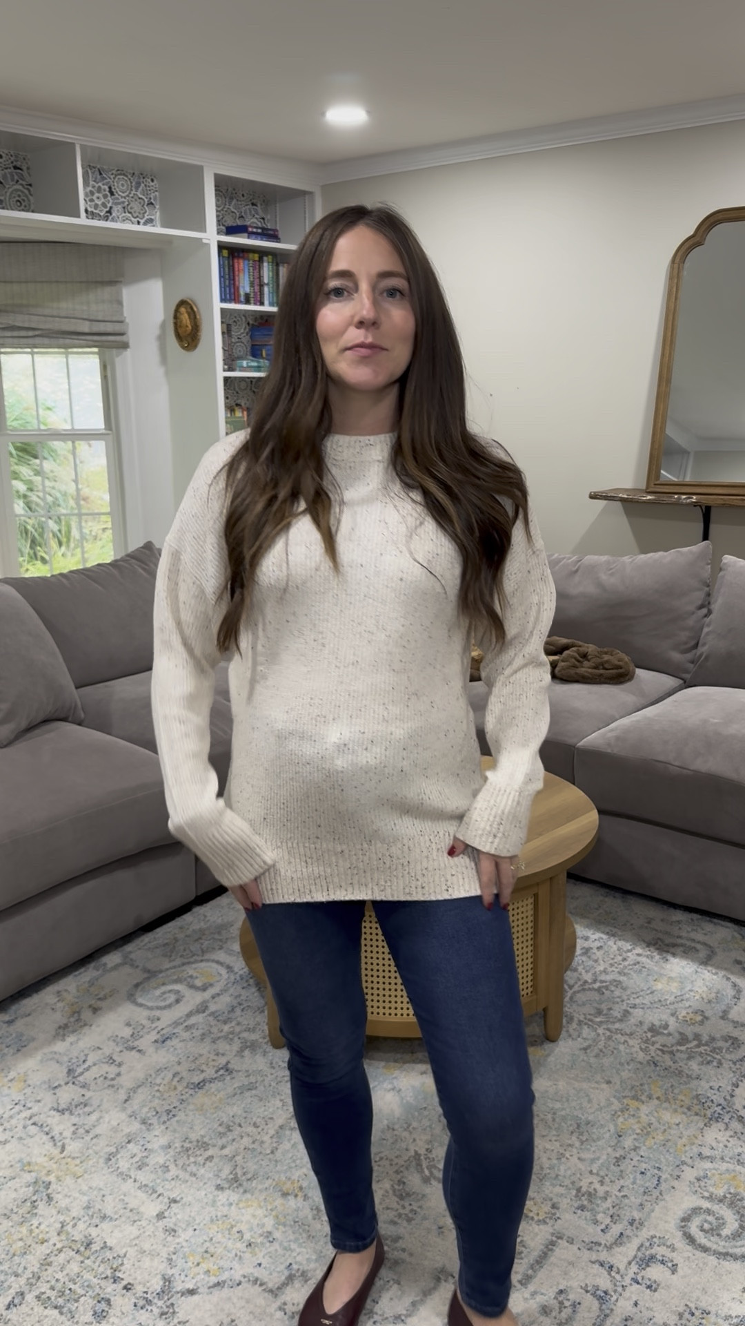 Such a comfy sweater! I love the speckled detailing! I’m wearing size M 
50% off!

#LTKFindsUnder100 #LTKFindsUnder50 #LTKSaleAlert