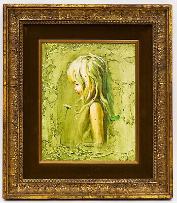 FRANK PALMIERI OIL ON BOARD - PORTRAIT OF A GIRL | eBay US