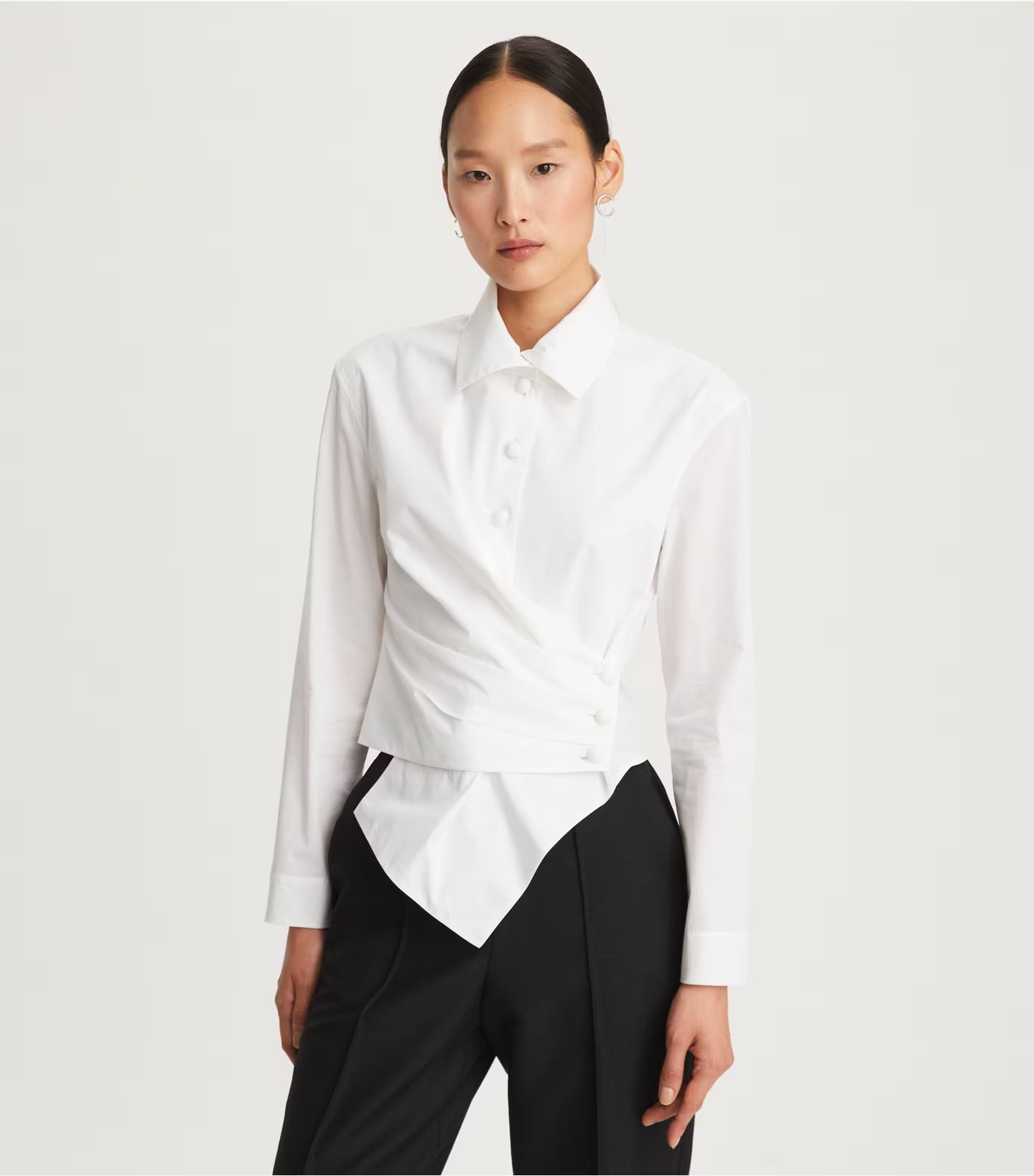 POPLIN WRAP SHIRT | Tory Burch (US)