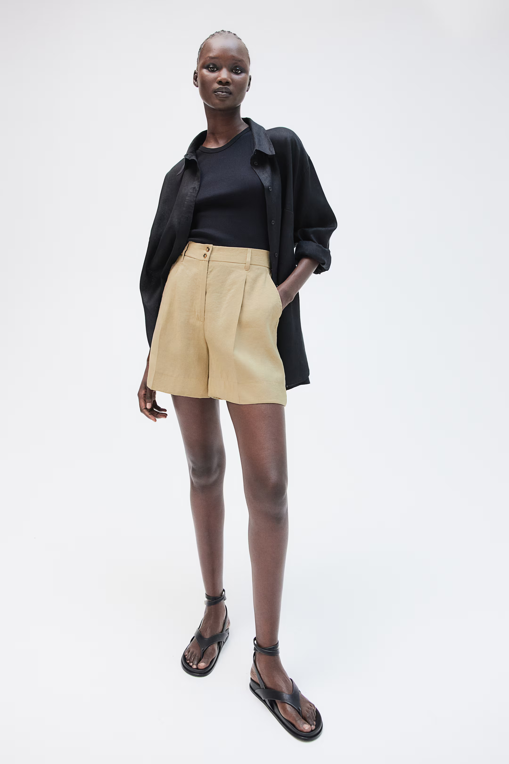 Modal-blend Bermuda shorts | H&M (UK, MY, IN, SG, PH, TW, HK)