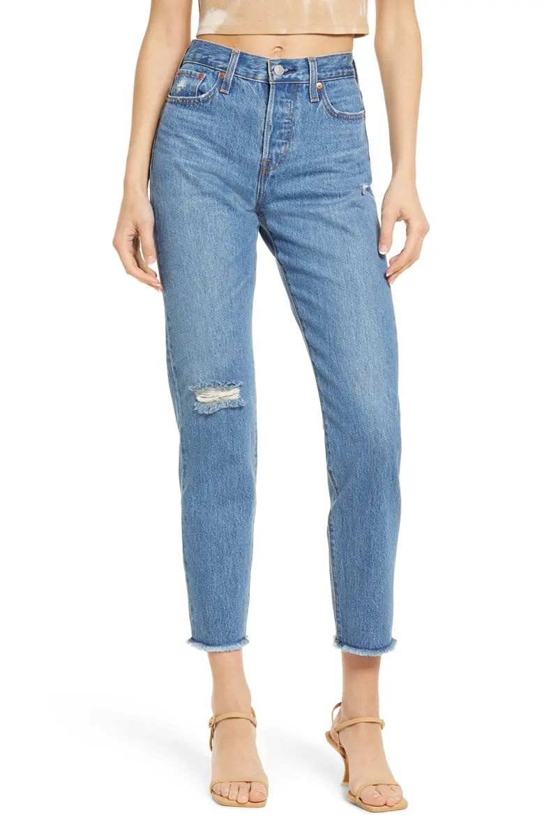 Wedgie Icon Fit High Waist Nonstretch Straight Leg Jeans | Nordstrom