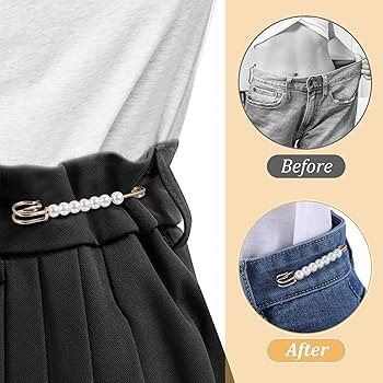 Gold Pearl Brooch Pins for Women, 4Pcs Large Safety Pins Decor for Clothing Hijab Sweater Shirt S... | Amazon (US)