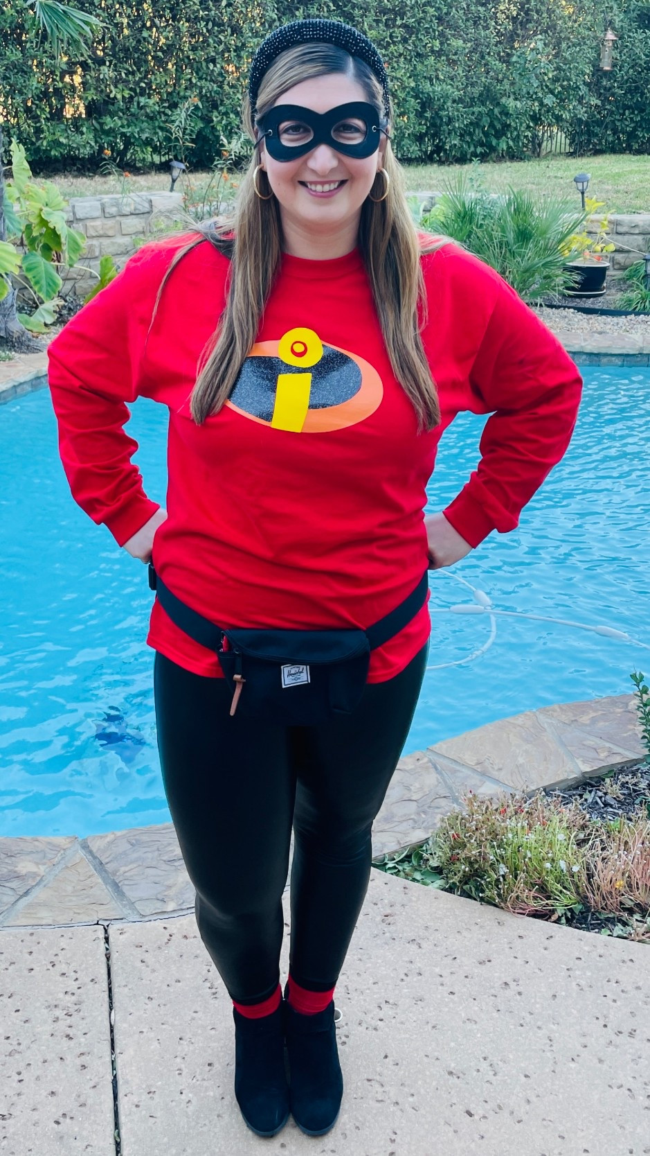 Need a last-minute Halloween costume? 👀 This easy DIY Incredibles costume for women is one you can still pull together today - no sewing, no stress. Just grab a red shirt, black leggings or faux leather pants, black eye mask, fanny pack, booties and a headband and add an “i” logo or belt to complete the look. 🔥 Perfect for midsize and plus-size, it’s comfy, flattering, and totally recognizable for any last-minute party or family costume idea.

Pair it with black boots and a mask for that instant superhero vibe and if you’re doing a family or couples costume, The Incredibles is such a cute, iconic group theme that always works.

amazon halloween finds, last minute halloween costume, diy halloween costume, incredibles costume women, incredibles costume plus size, incredibles costume midsize, diy superhero costume, halloween costumes you can make at home, amazon halloween costume, halloween costume ideas women, no sew halloween costume, easy halloween costume amazon, halloween costume ideas 2025, quick halloween costume women

#LTKFindsUnder50 #LTKHalloween #LTKStyleTip