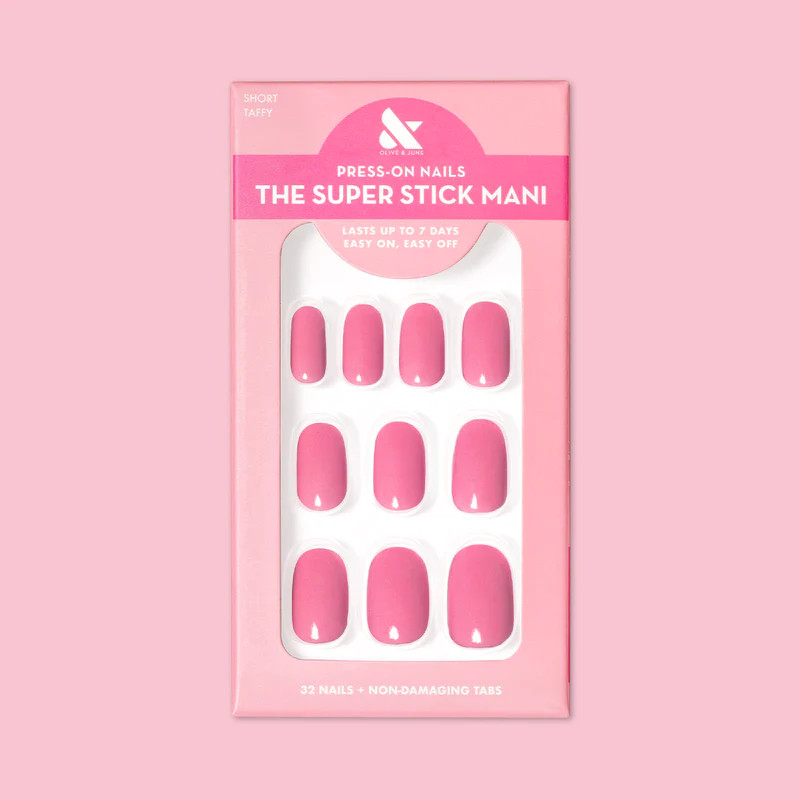 Taffy | Short | Round - Tab Press-On | Olive & June