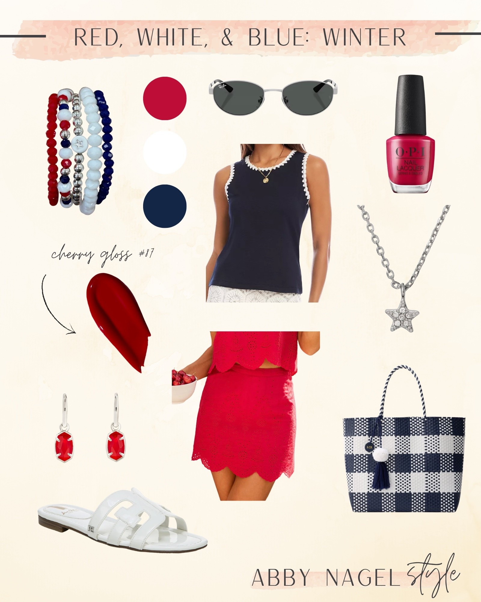 Fourth of July outfit inspired by the Liberty Bell bracelet stack from centered jewelry.

#LTKSeasonal