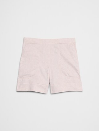 Linen-Blend Pull-On Short | Banana Republic Factory