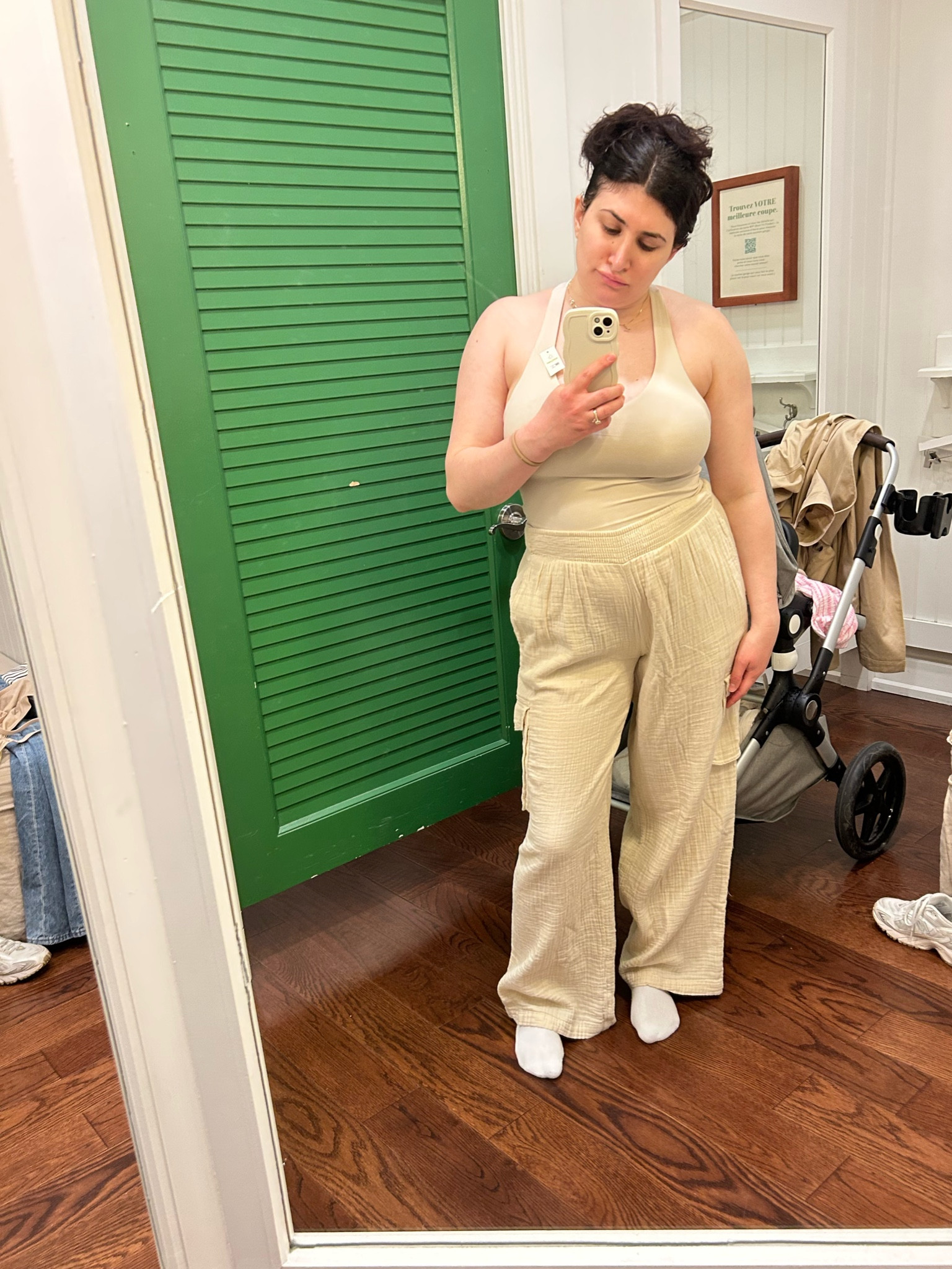 Aerie Linen Cargo Pants 