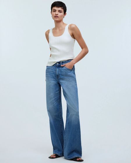 Low-Rise Superwide-Leg Jeans - Vest - #madewell #LTKxMadewell Sale 2024 

#LTKxMadewell #LTKsalealert #LTKover40