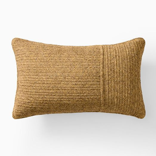 Outdoor Split Faux Jute Pillow | West Elm (US)