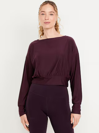 CloudMotion Boat-Neck Top | Old Navy (US)