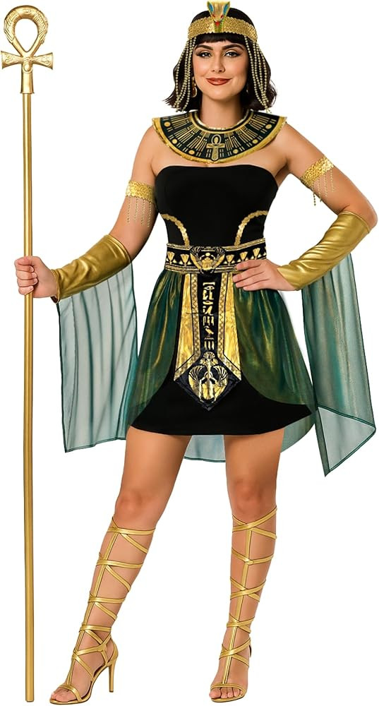 Morph Egyptian Costume Women, Cleopatra Costume Adult, Cleopatra Halloween Costumes, Halloween Co... | Amazon (US)