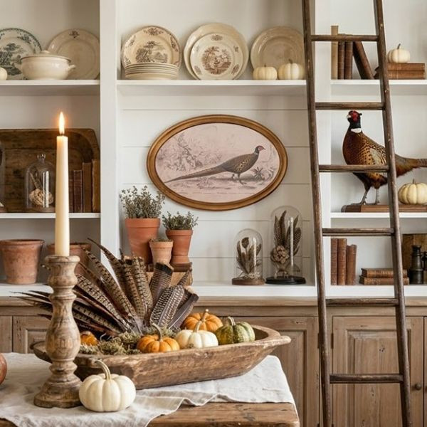 Oval Framed Pheasant Wall Decor | Antique Farm House