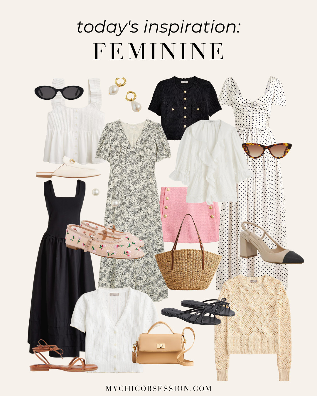 Have fun with feminine style in your spring fashion. Details like frills, lace, and patterns like polka dot are perfect for infusing new life into your spring outfits. 

 #LTKSeasonal #LTKStyleTip #LTKShoeCrush