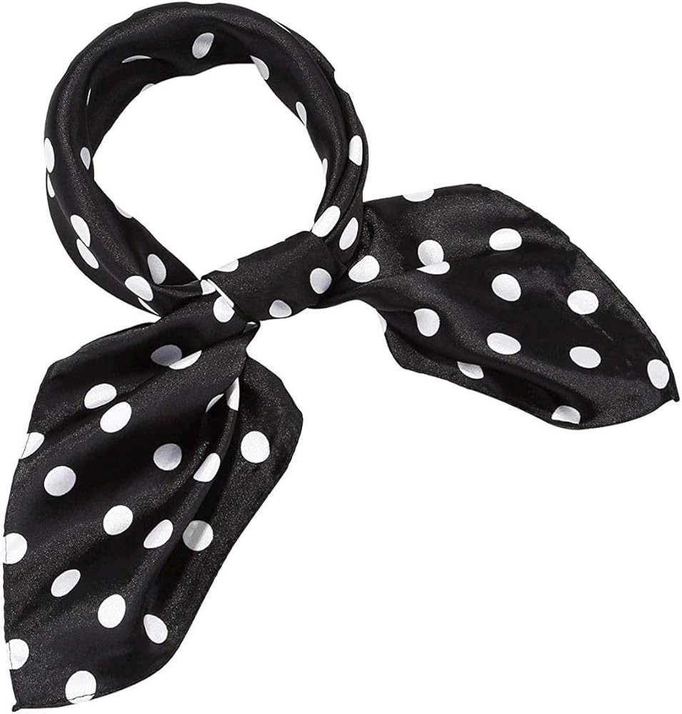 SATINIOR 1950s Chiffon Scarf Chiffon Scarf Square Handkerchief Neck Scarf Satin Ribbon Scarf Hair... | Amazon (US)