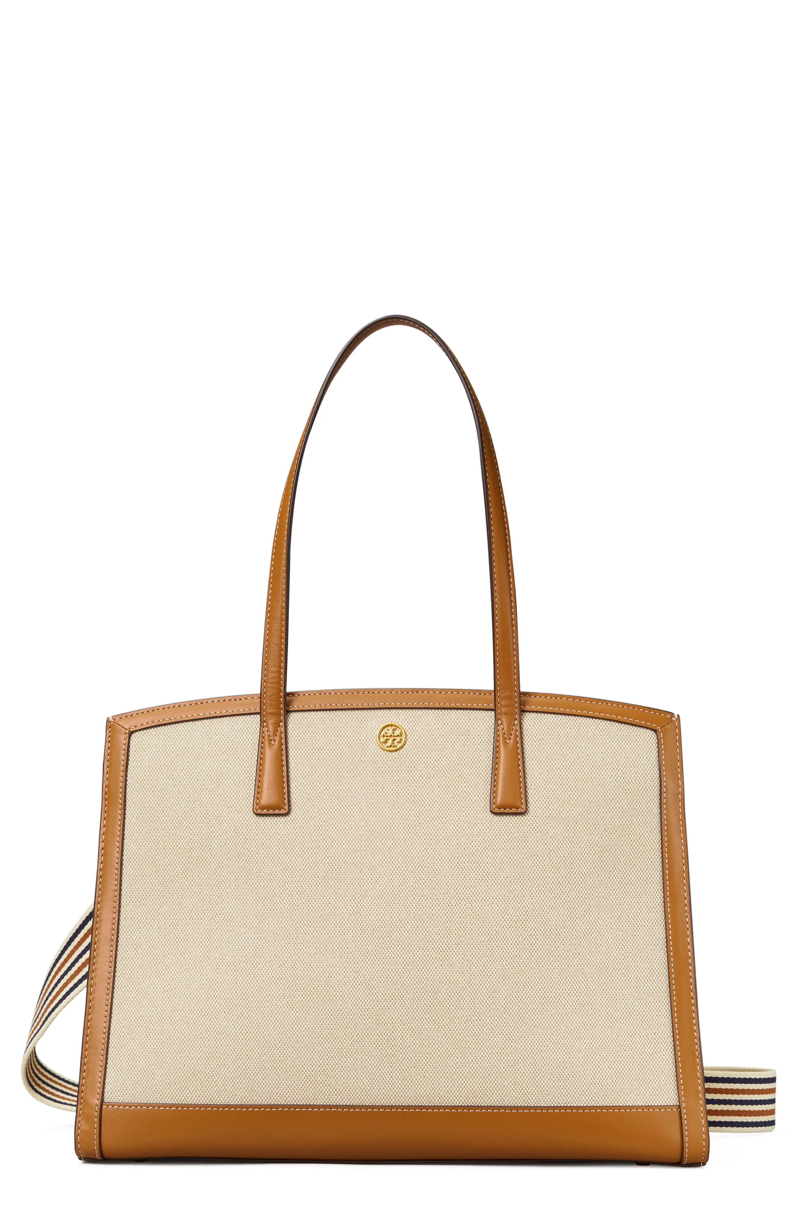 Tory Burch Walker Canvas Satchel - Beige | Nordstrom