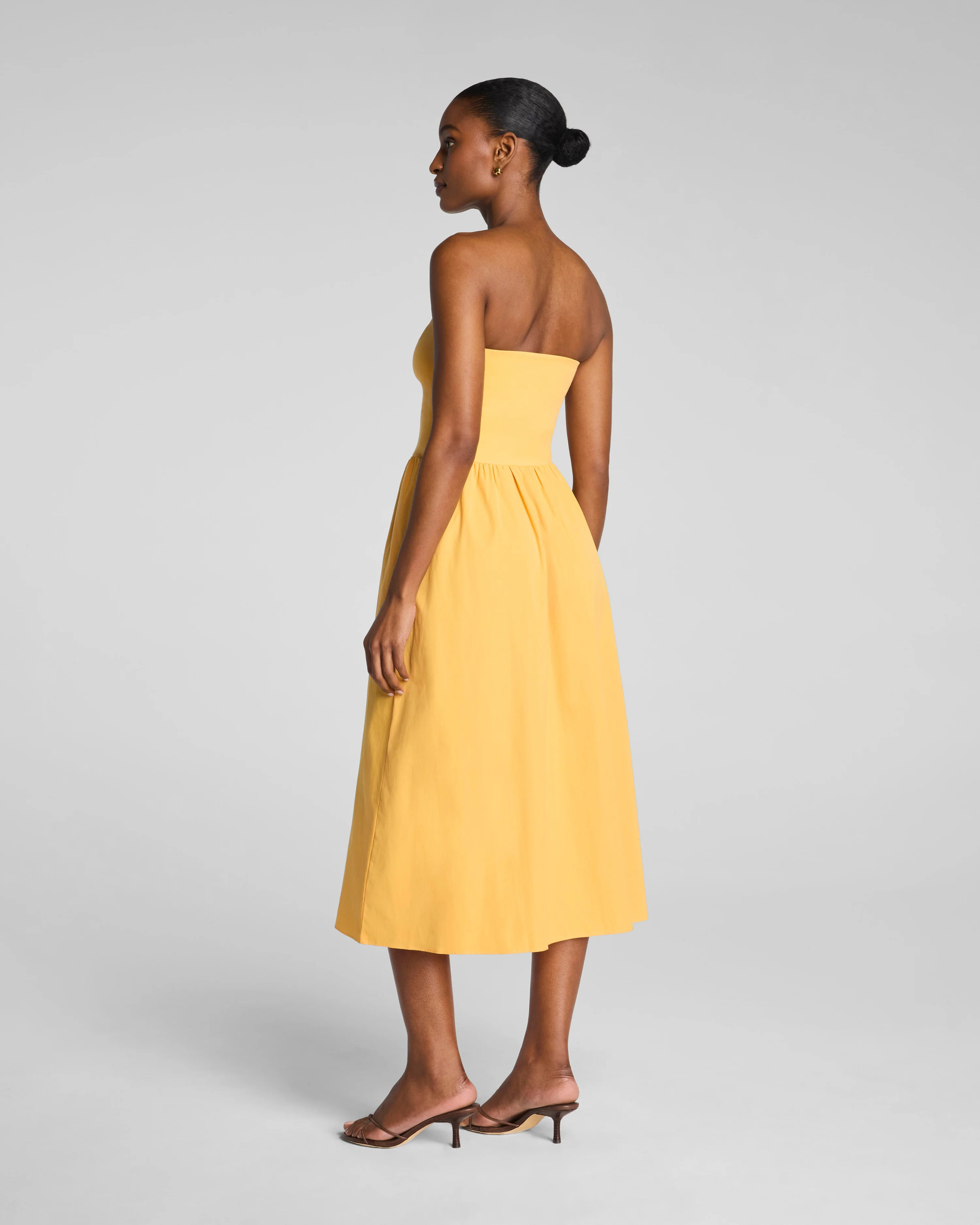 SPANXsmooth\u00ae  Strapless Midi Dress | Smoothing Jersey Dress | Spanx