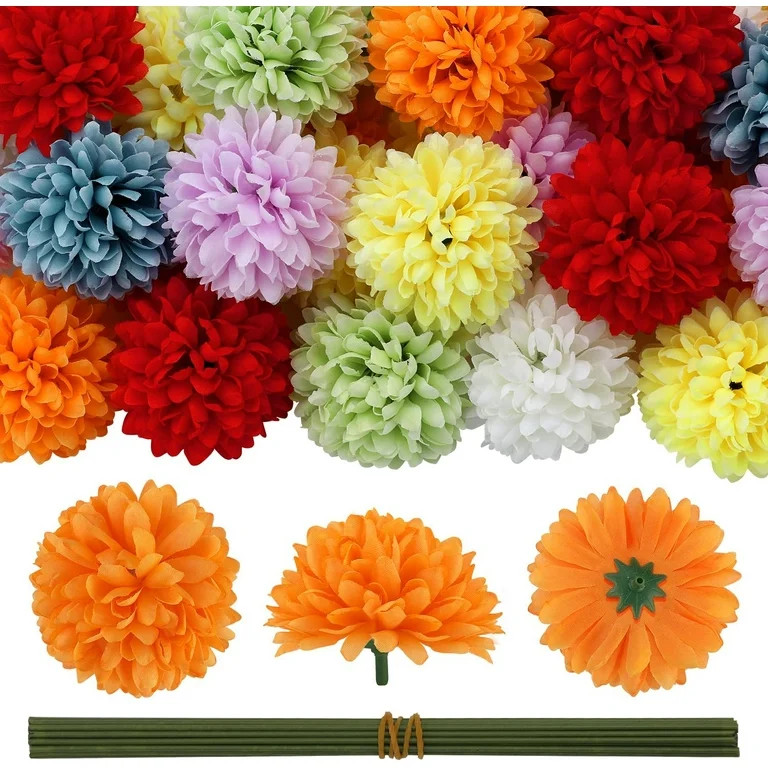 Ayieyill 40 Pcs Cinco de Mayo Decorations Themed Party Artificial Marigold Flower Heads Petals fo... | Walmart (US)