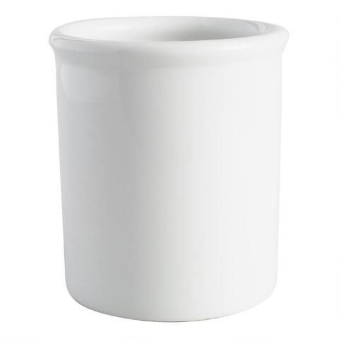 White Porcelain Utensil Holder | World Market