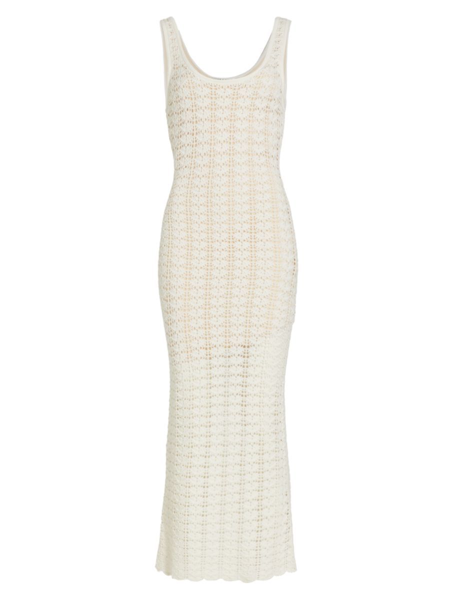 Alice + Olivia Veronique Crochet Tank Midi-Dress | Saks Fifth Avenue