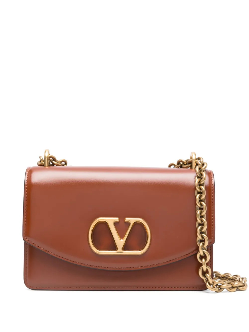 Valentino Garavani Small Vain Shoulder Bag | Brown | FARFETCH SI | Farfetch Global