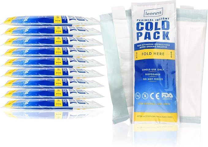 Perineal Ice Packs for Postpartum w/Adhesive Strip | Perineal Cold Pack - 2 in 1 Ice Pack Pads fo... | Amazon (US)