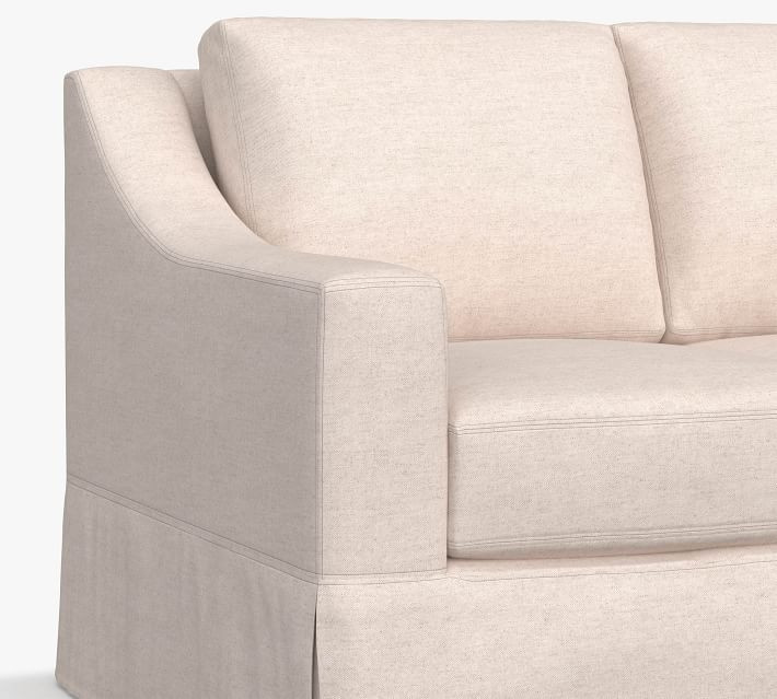 York Slope Arm Slipcovered Sofa | Pottery Barn (US)