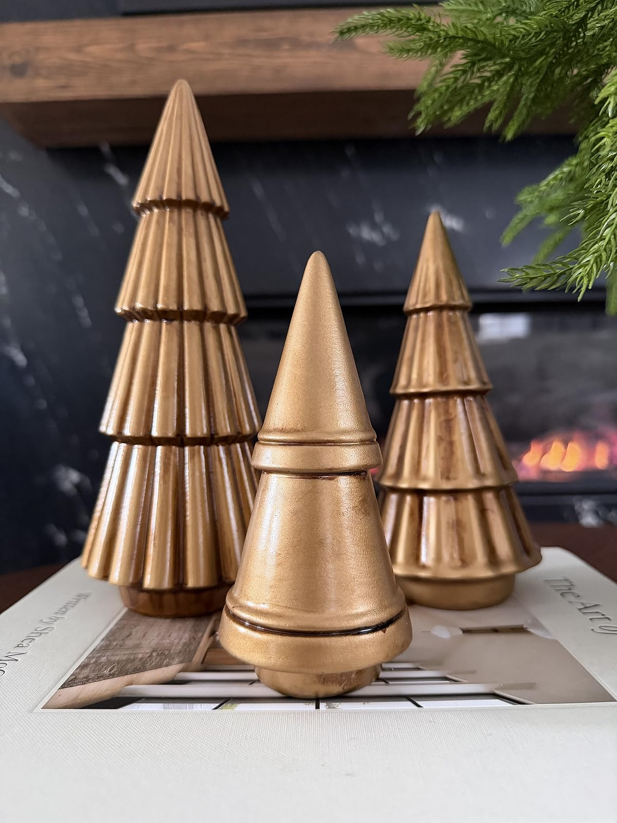 Elegant golf tree accents. Festive holiday decor. Unique Christmas tree figurines. | Amazon (US)