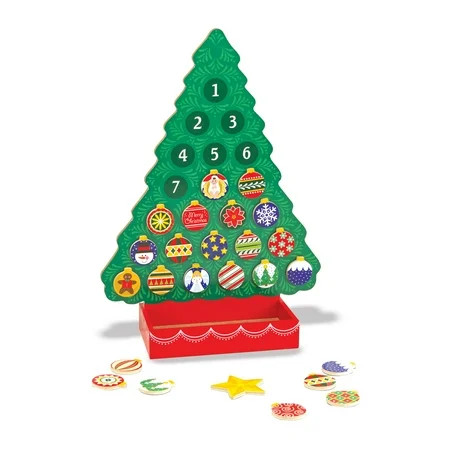Melissa & Doug Wooden Advent Calendar - Magnetic Christmas Tree, 25 Magnets | Walmart (US)
